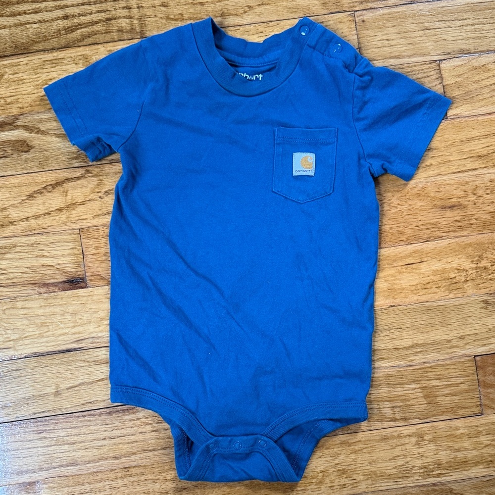 Carhartt Royal Blue Baby Onesie with Pocket